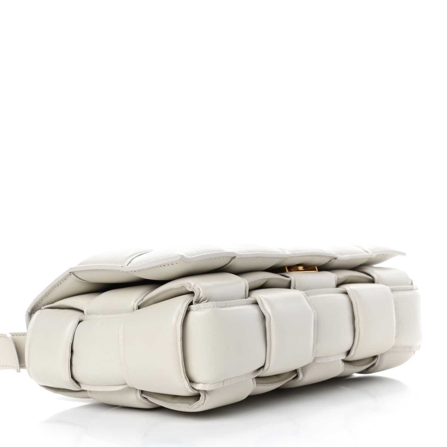 Bottega Veneta Nappa Maxi Intreccio Padded Cassette Crossbody Bag Chalk 3 of 4