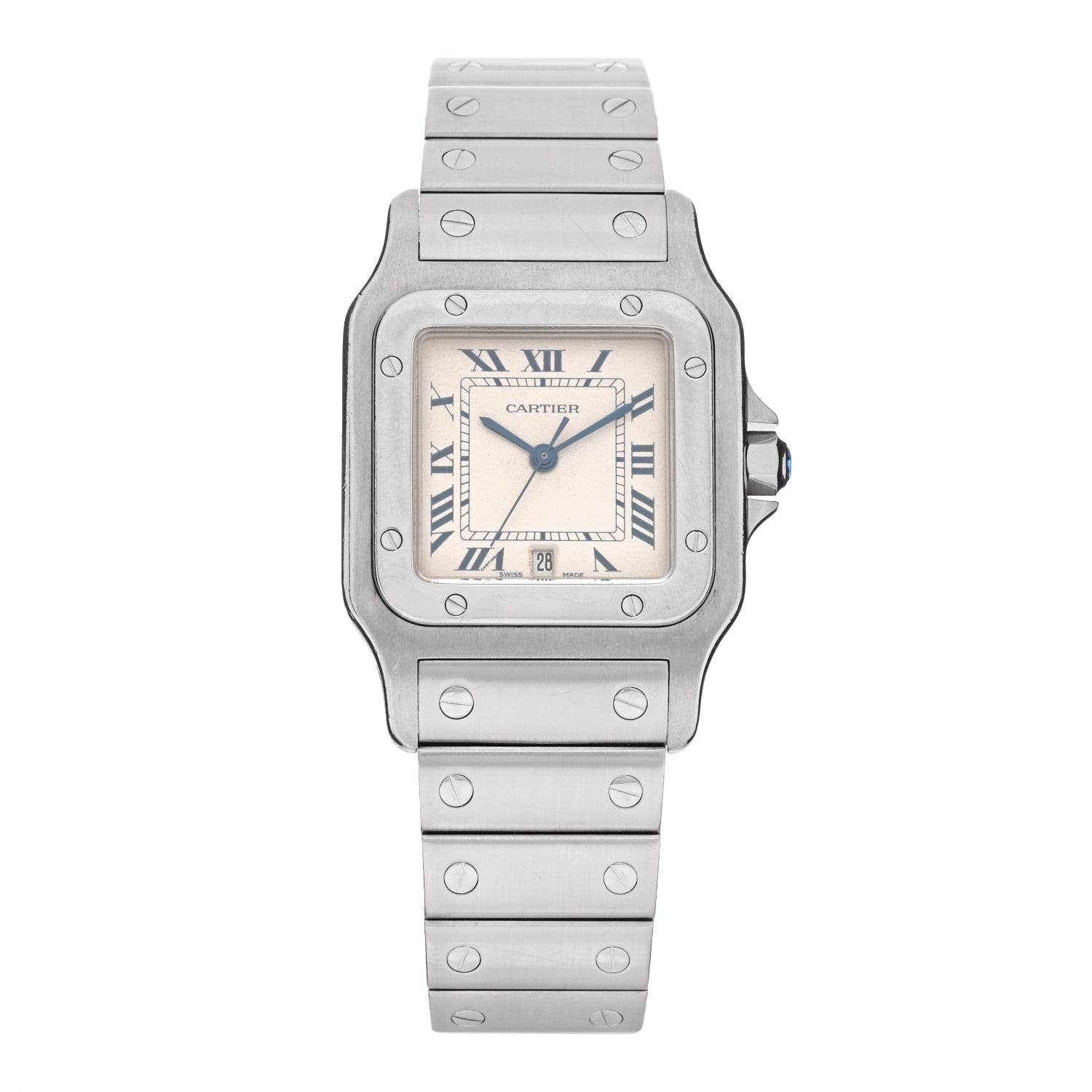 Cartier Stainless Steel 29mm Santos De Cartier Galbee Quartz Watch 1 of 5