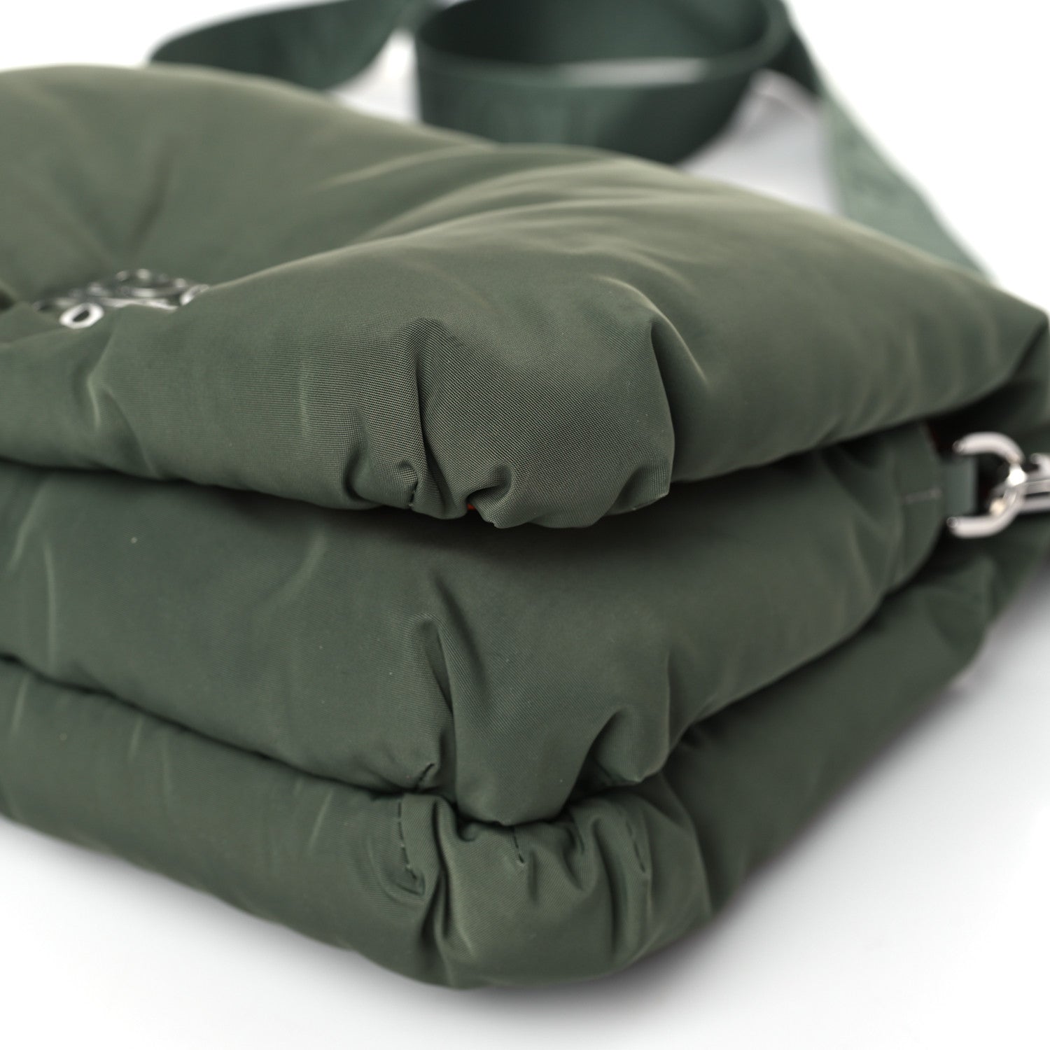 Loewe Nylon Medium Goya Puffer Bag Vintage Khaki 9 of 9