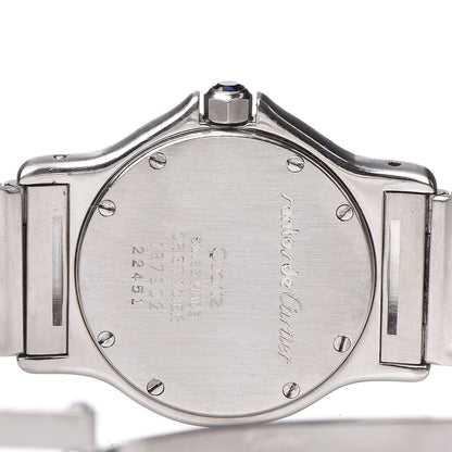 Cartier Stainless Steel 18K Yellow Gold 29mm Santos Octagon Quartz Watch 5 of 9