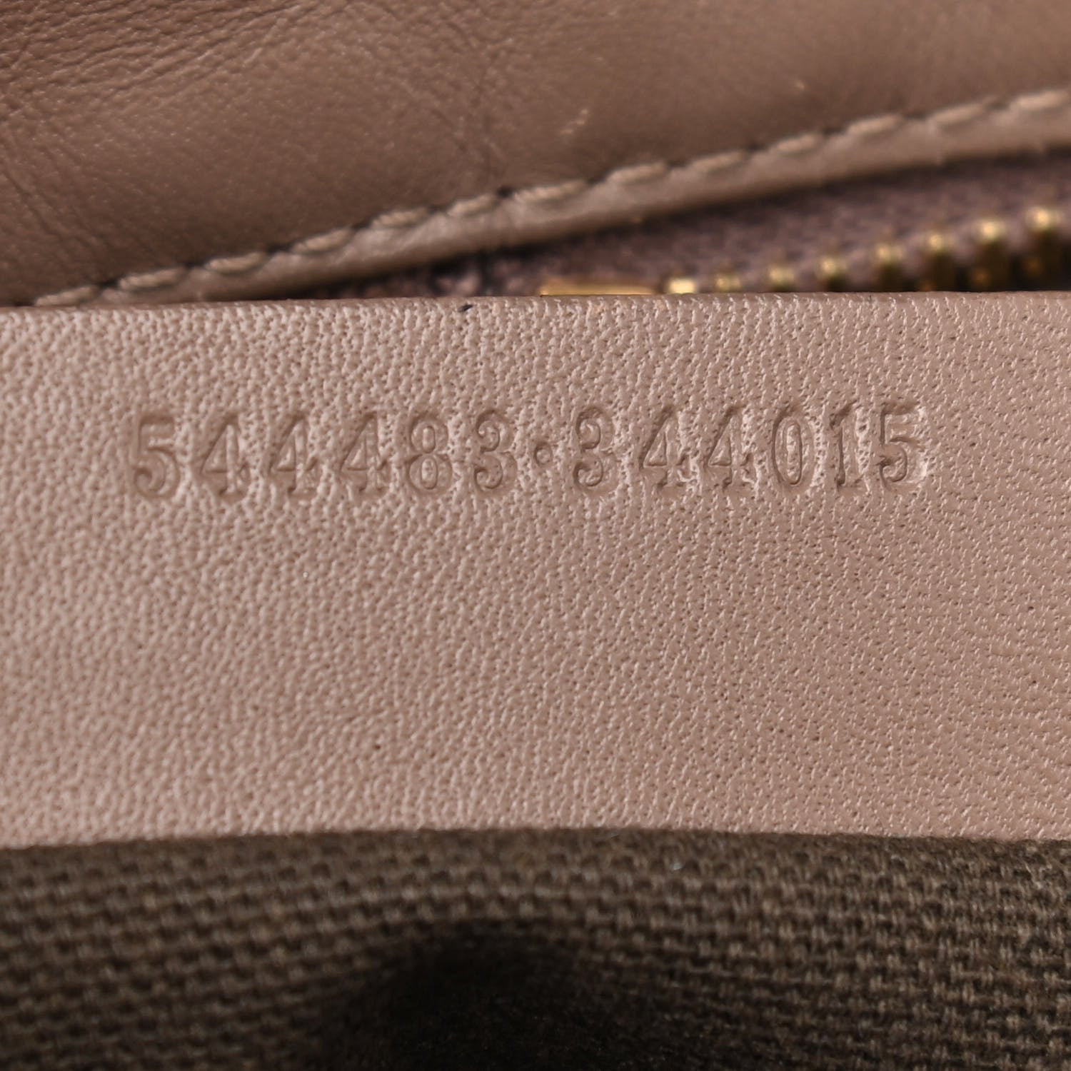 Alexander McQueen Calfskin Small Studded Padlock Zip Around Tote Taupe 7 of 13