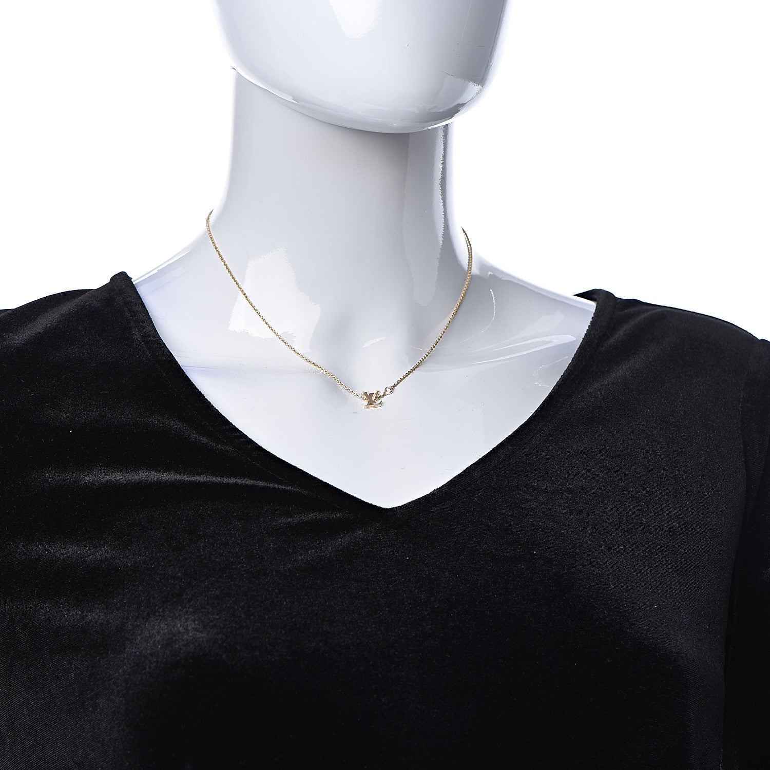 Louis Vuitton 18K Yellow Gold Diamond Idylle Blossom LV Pendant Necklace 2 of 6