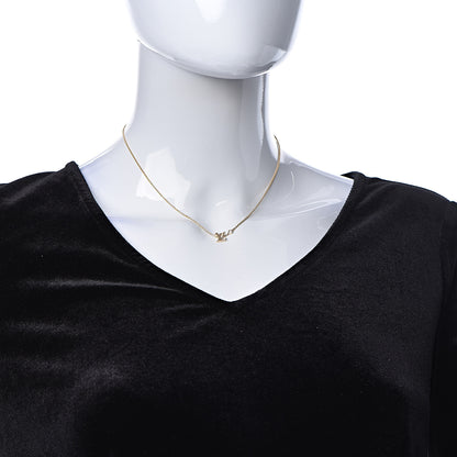 Louis Vuitton 18K Yellow Gold Diamond Idylle Blossom LV Pendant Necklace 2 of 6