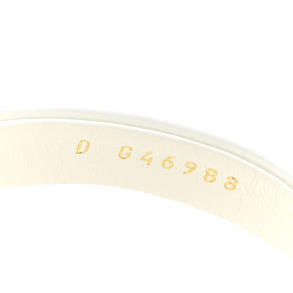 Chanel Patent Calfskin Camellia Thong Sandals 37.5 White 9 of 10