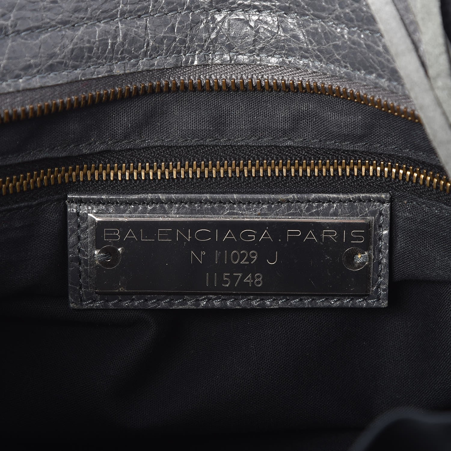 Balenciaga Agneau Classic Hardware City Gris Tarmac 6 of 7