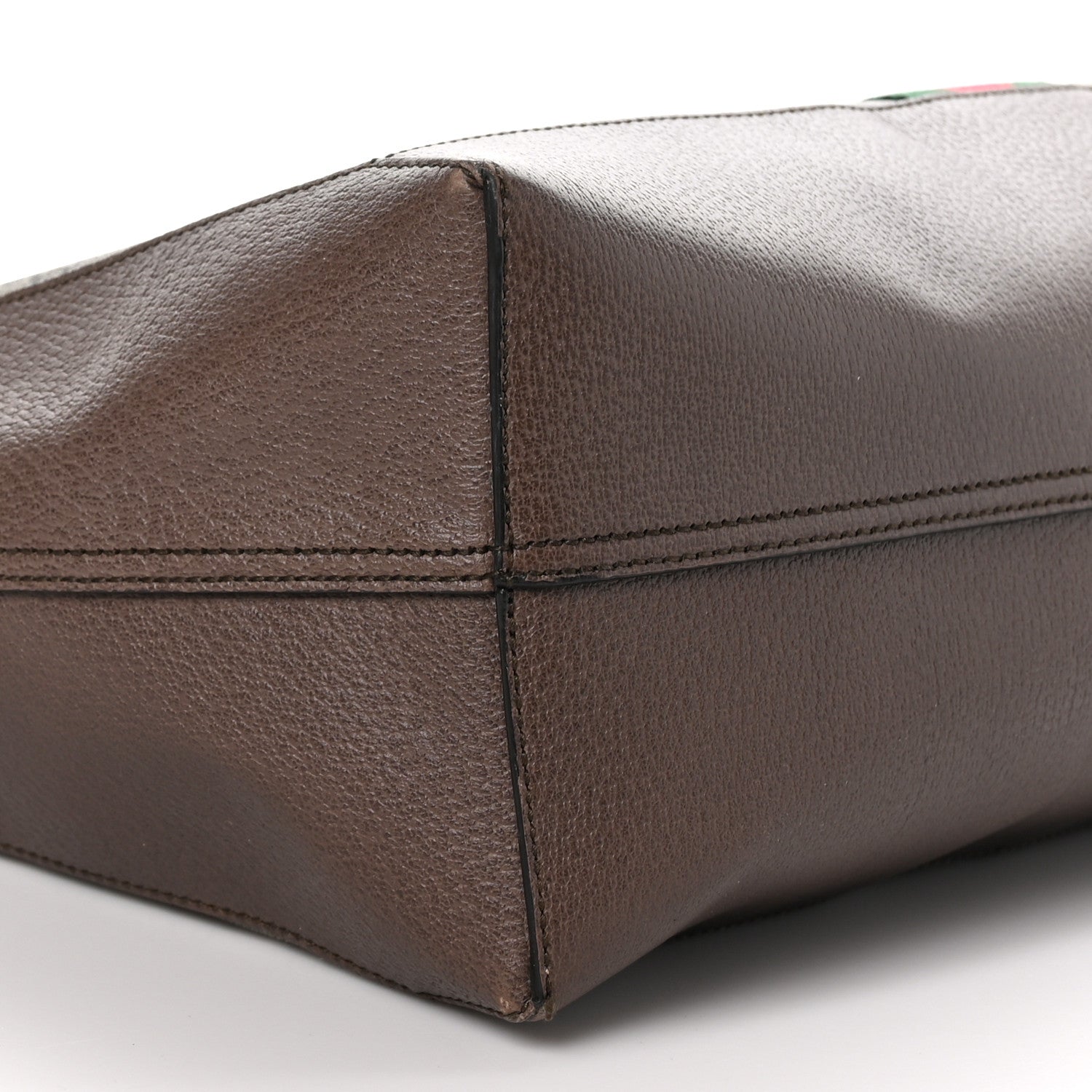 Gucci GG Supreme Monogram Web Ophidia Tote Brown 9 of 10