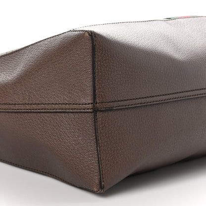 Gucci GG Supreme Monogram Web Ophidia Tote Brown 9 of 10