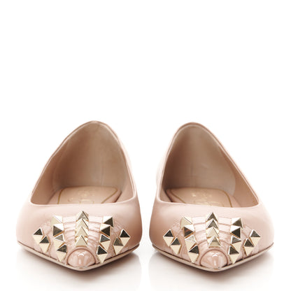 Valentino Garavani Nappa Rockstud Alcove Ballerina Flats 36 Rose 2 of 9