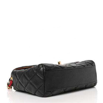 Chanel Lambskin Mixed Fibers Quilted Cocovado Flap Black 4 of 10