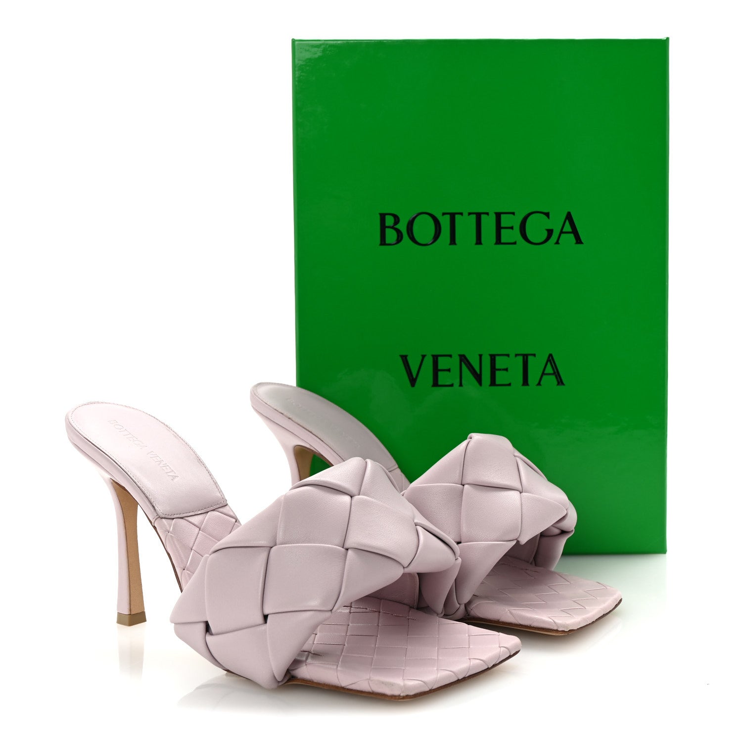Bottega Veneta Nappa Maxi Intrecciato Lido 90mm Mule Sandals 40 Magnolia 9 of 9