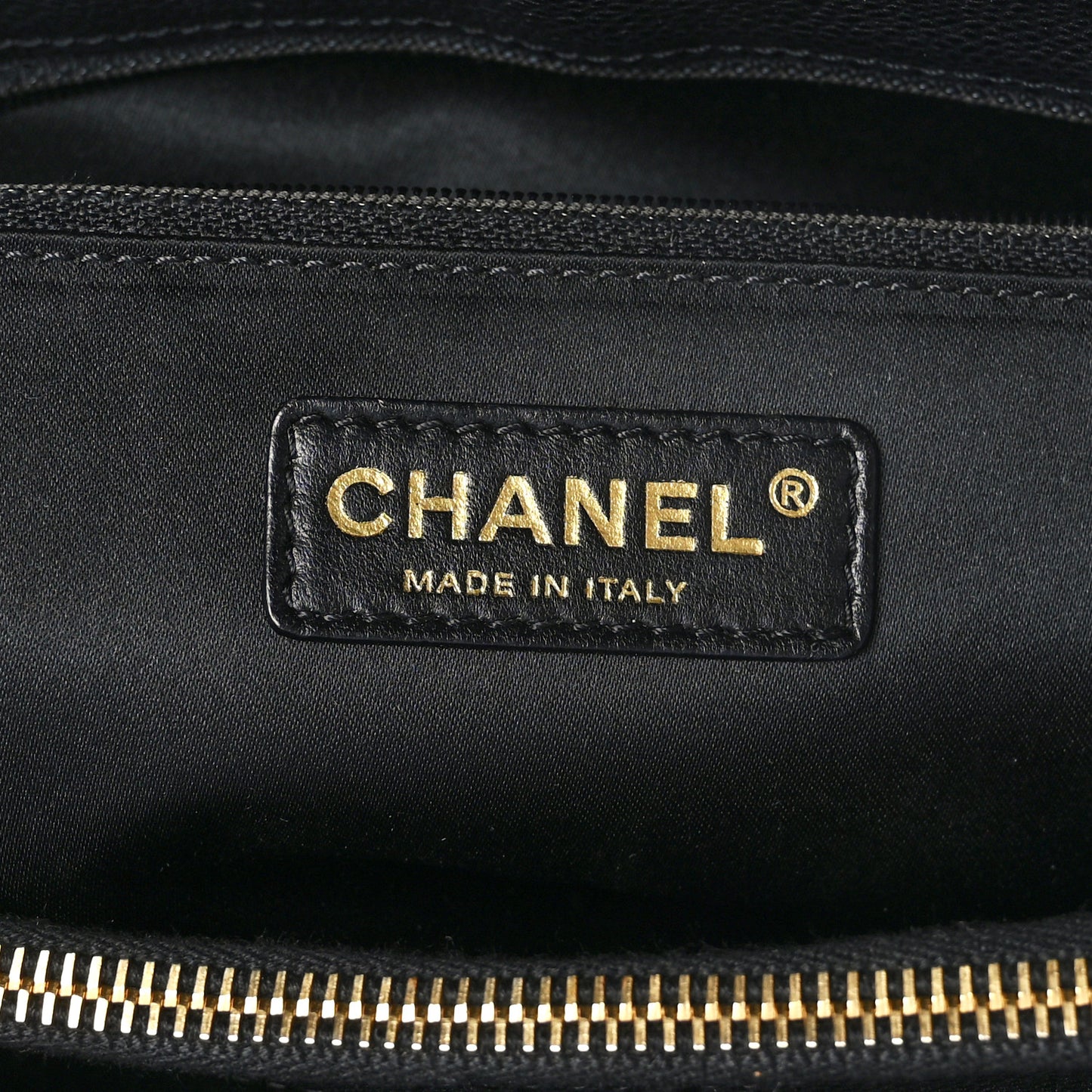 Caviar Quilted Grand Shopping Tote GST Black
