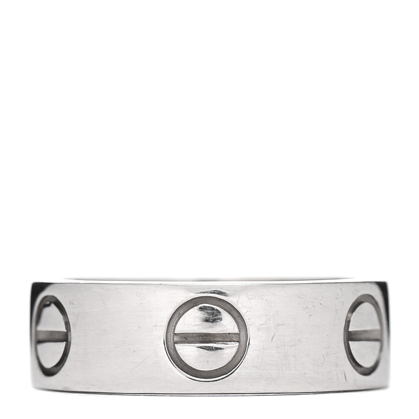 18K White Gold 5.5mm LOVE Ring 48 4.5