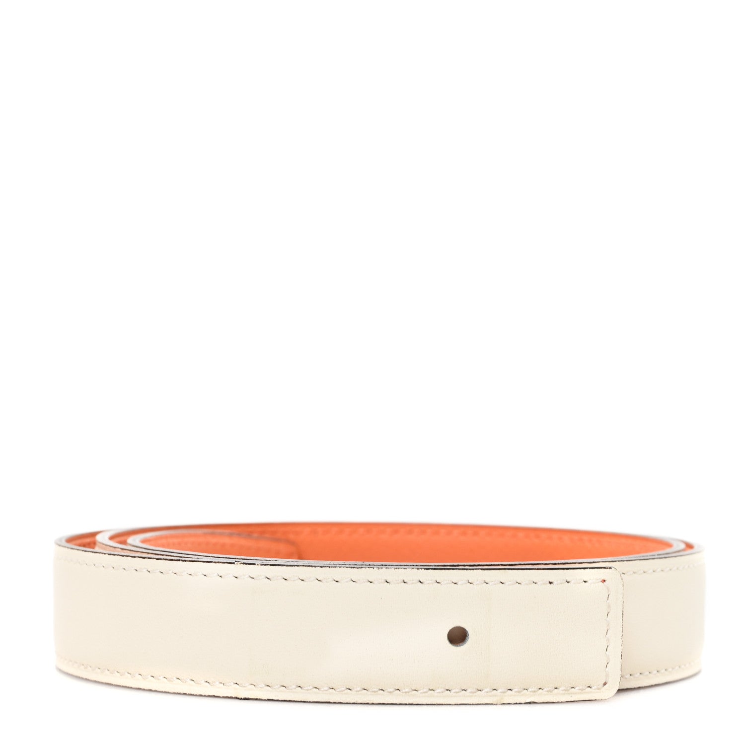 Hermes Epsom Swift 24mm Belt Strap 80 32 Orange Nata 1 of 6