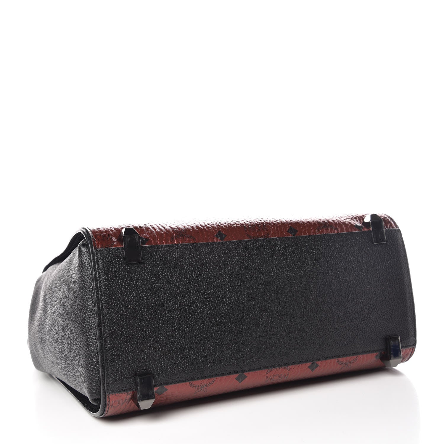 MCM Metallic Visetos Medium Corina Shoulder Bag Scooter Red 5 of 15