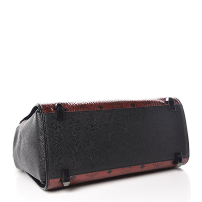 MCM Metallic Visetos Medium Corina Shoulder Bag Scooter Red 5 of 15