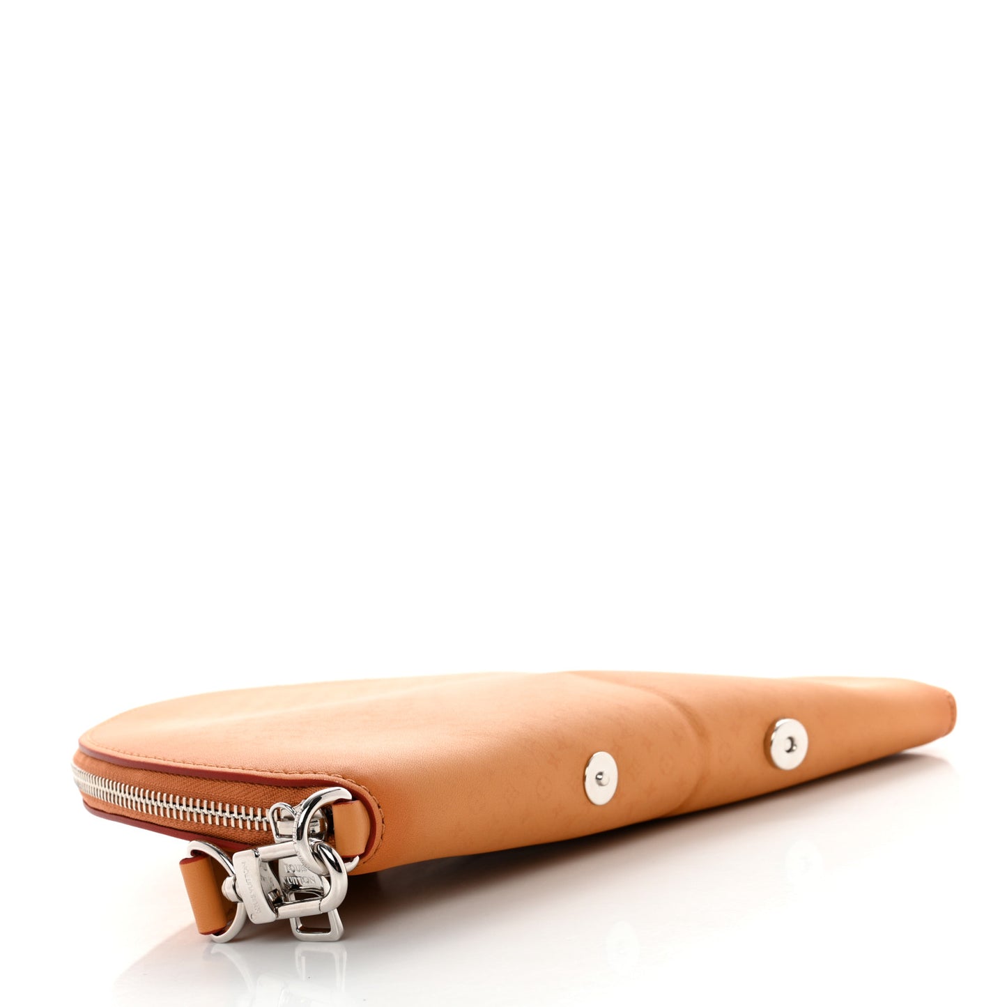 Calfskin Monogram Fortune Cookie Pouch Purple