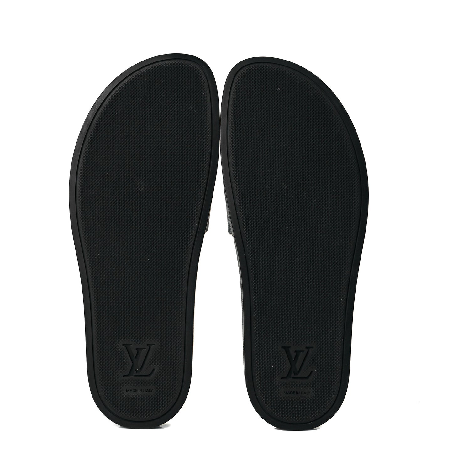 Rubber Monogram Eclipse Mens Waterfront Mules 11 Black