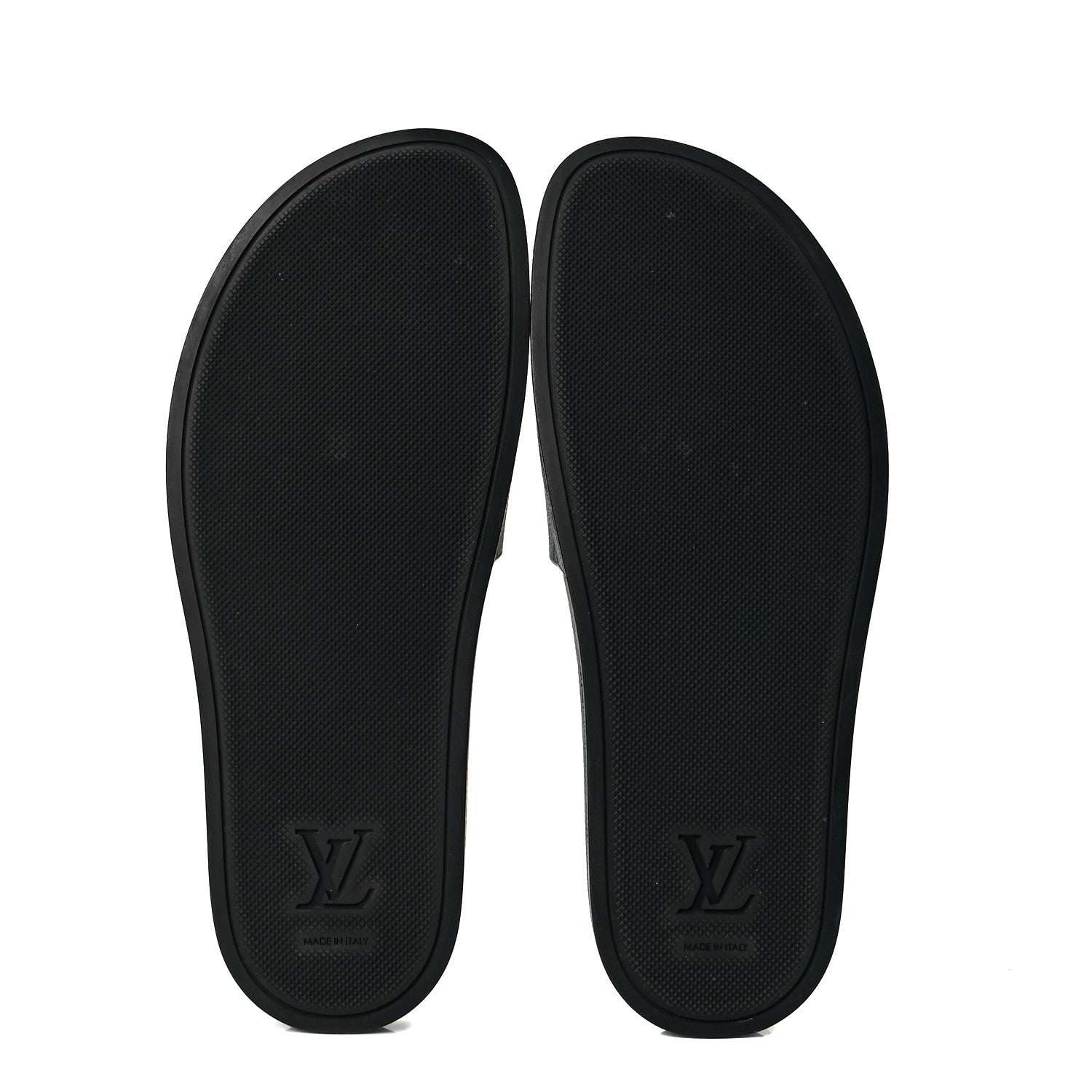 Louis Vuitton Rubber Monogram Eclipse Mens Waterfront Mules 11 Black 7 of 8