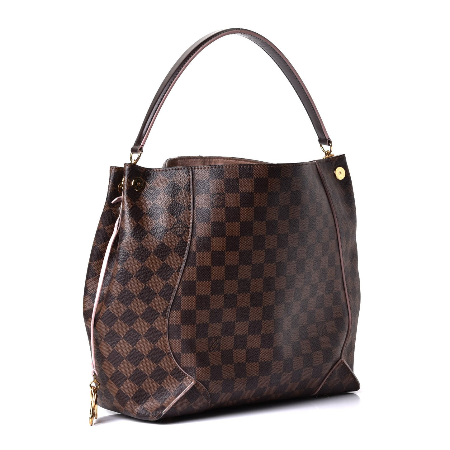 Damier Ebene Caissa Hobo Rose Ballerine