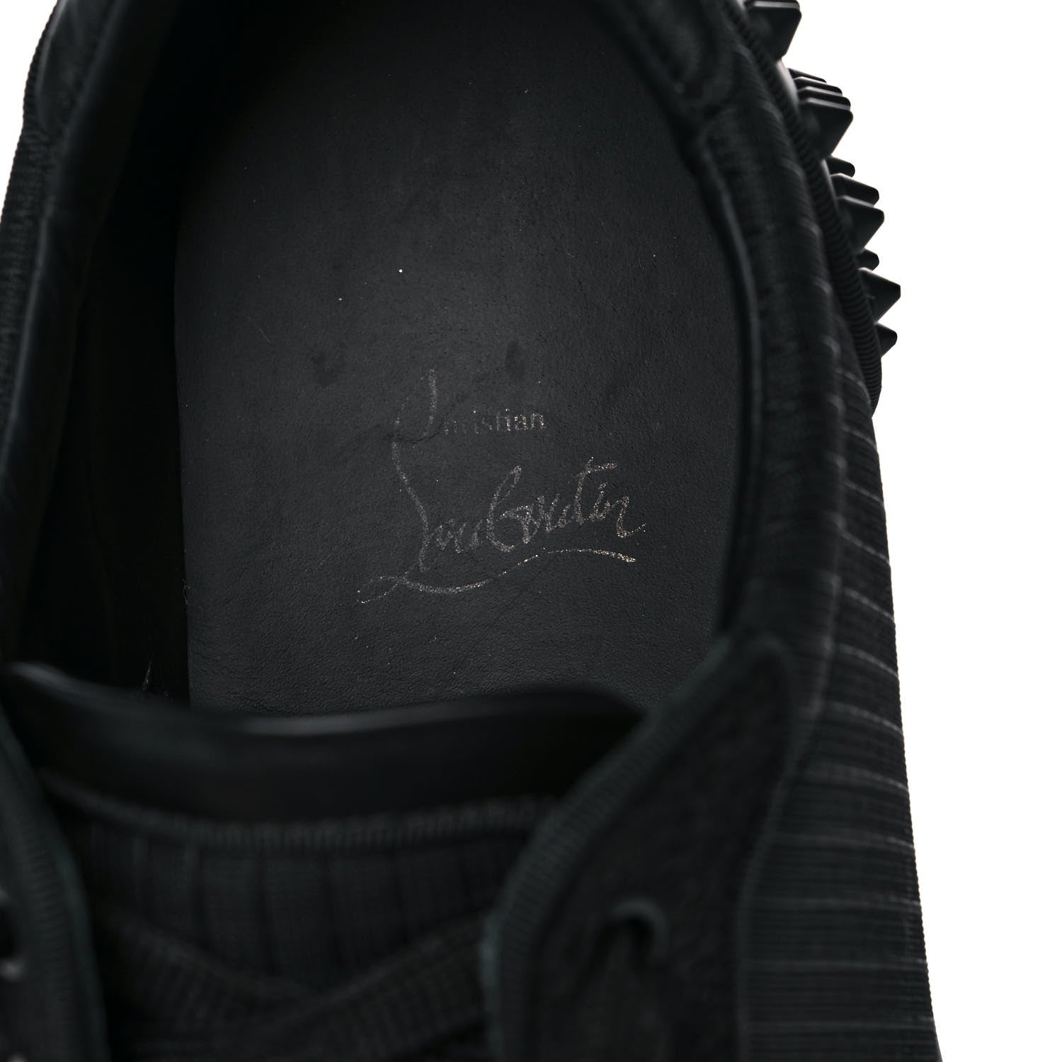 Christian Louboutin Calfskin Tissu Mens Seavaste 2 Orlato Flat Sneakers 43 Black 7 of 9