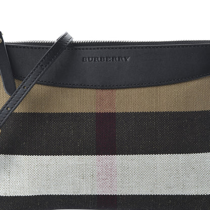Burberry House Check Derby Peyton Crossbody Clutch Bag Black 9 of 9