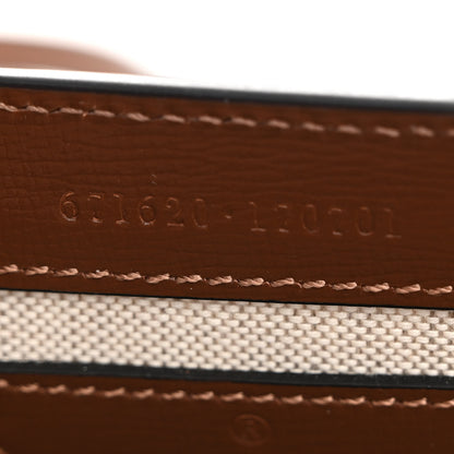 Gucci GG Supreme Monogram Azalea Calfskin Mini Retro Interlocking G Flap Shoulder Bag Beige Ebony Brown Sugar 7 of 10