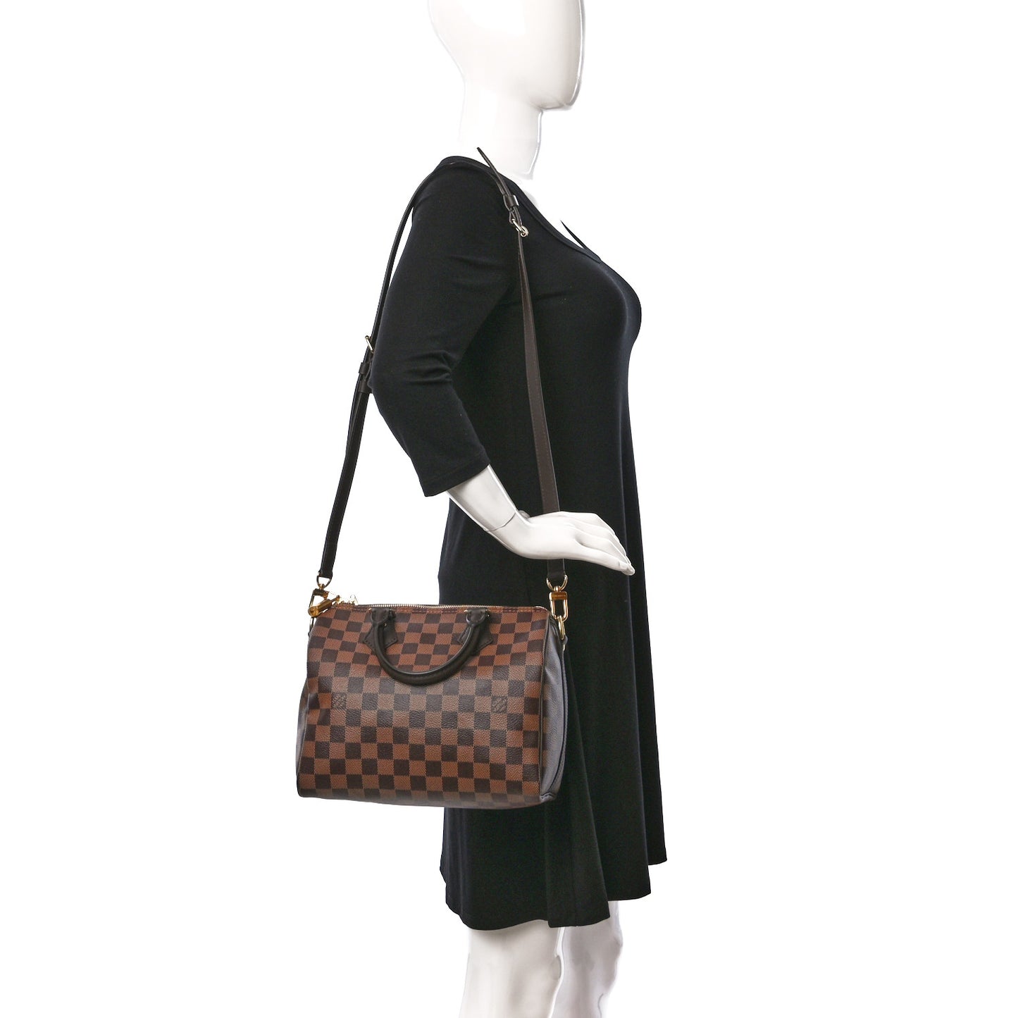 Damier Ebene Speedy Bandouliere 25