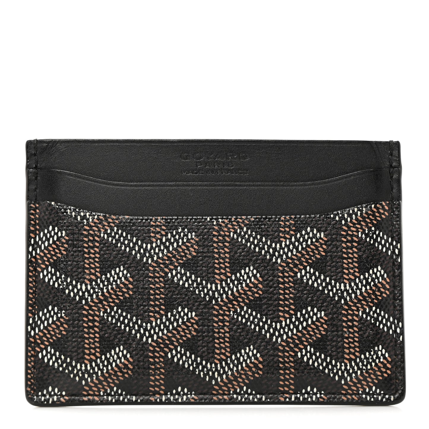 Goyardine Saint Sulpice Card Holder Black