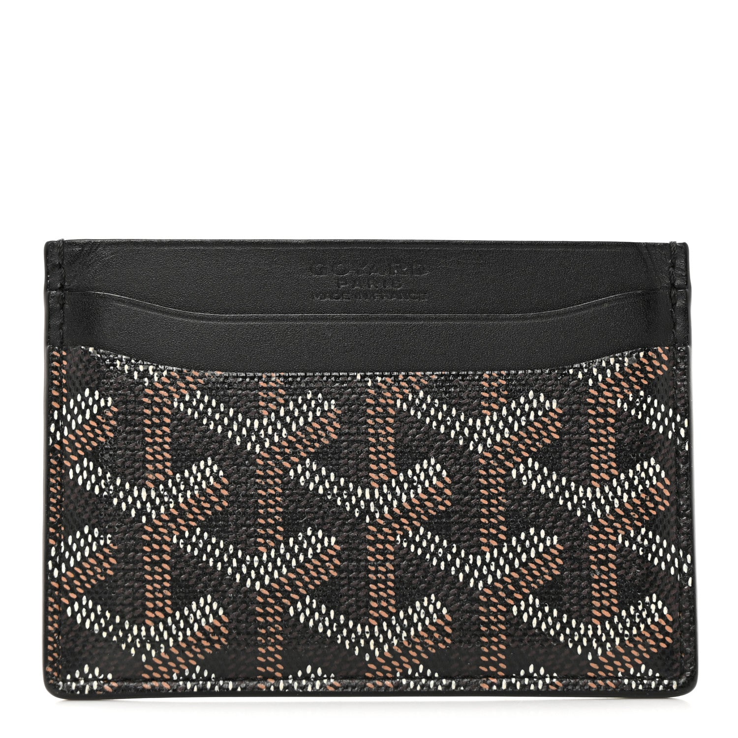 Goyard Goyardine Saint Sulpice Card Holder Black 1 of 12