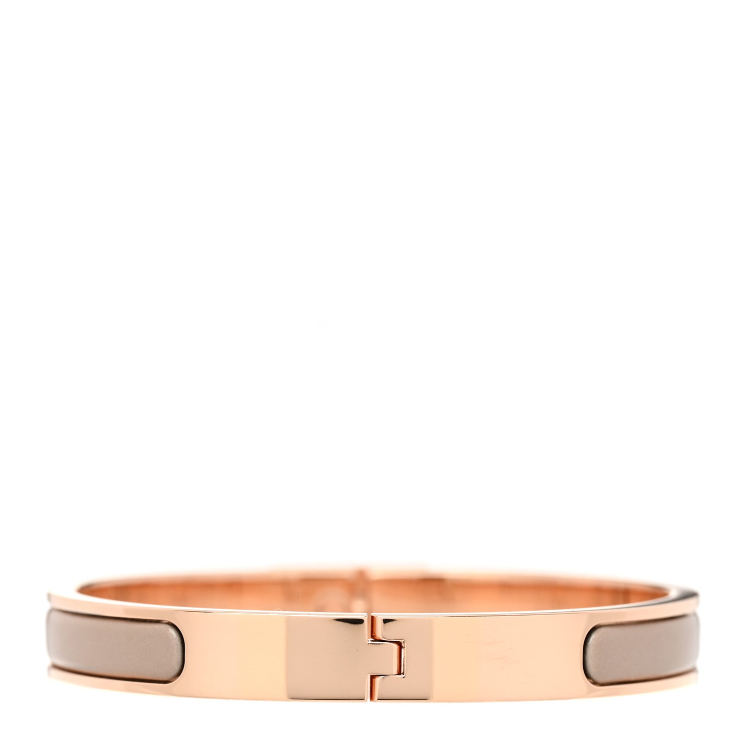 Hermes Enamel Mini Clic Kelly Bracelet PM Marron Glace 3 of 5