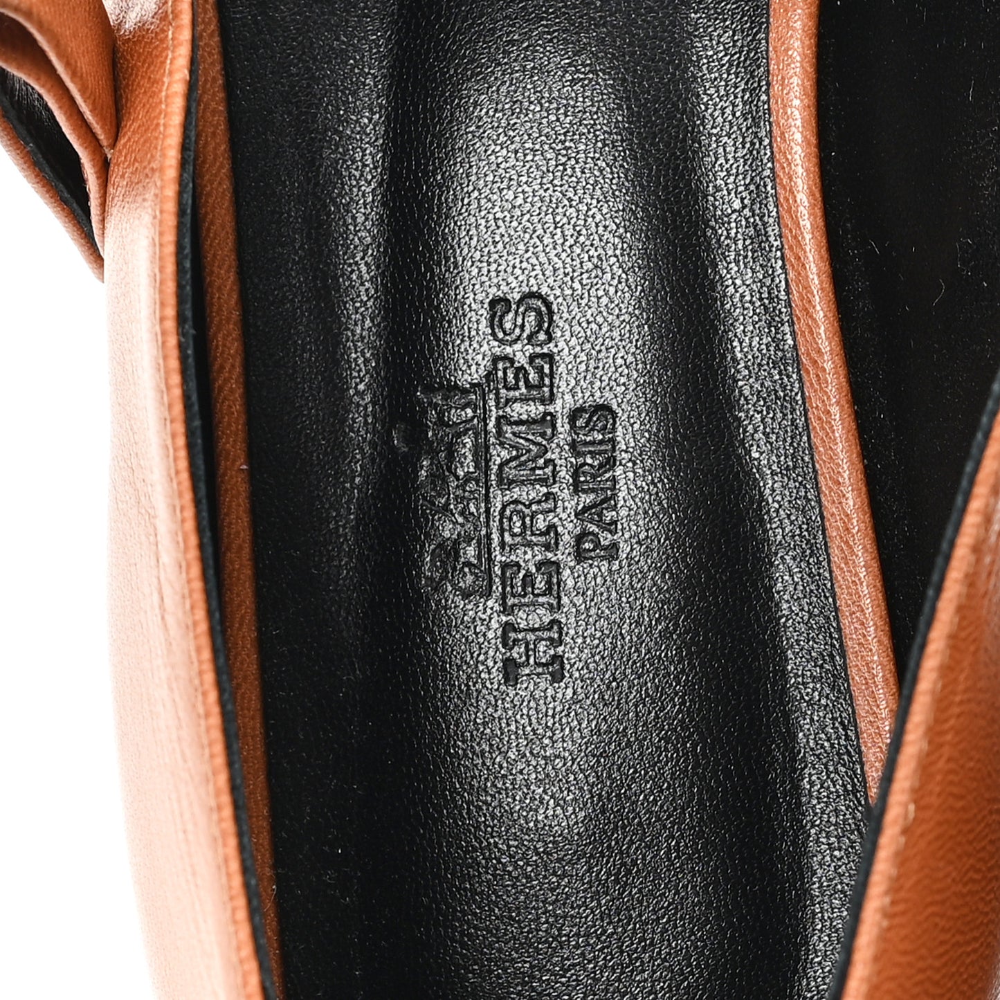 Goatskin Jane Ballet Flats 37 Marron Alezan