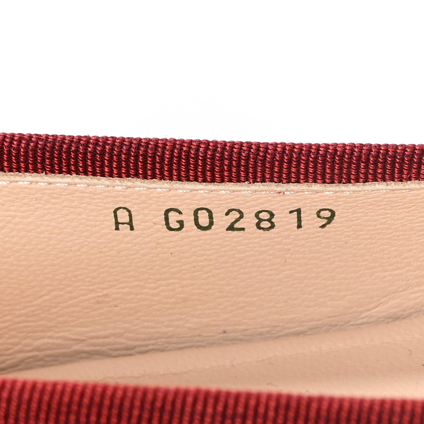 Lambskin CC Cap Toe Ballerina Flats 38.5 Red Black