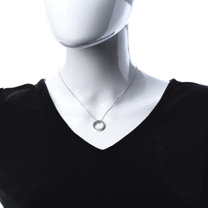 Tiffany Sterling Silver 1837 Circle Pendant Necklace 2 of 7