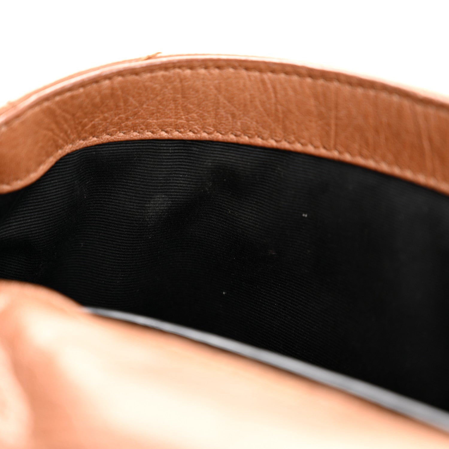 Saint Laurent Crinkled Calfskin Matelasse Monogram Baby Niki Chain Satchel Light Caramel 11 of 14