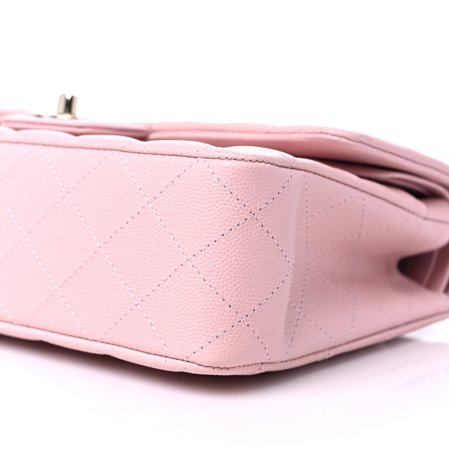Chanel Caviar Quilted Medium Double Flap Light Pink 9 of 10
