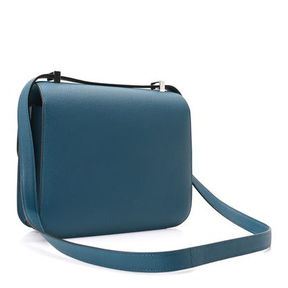 Hermes Epsom Enamel Constance 24 Vert Bosphore 3 of 11