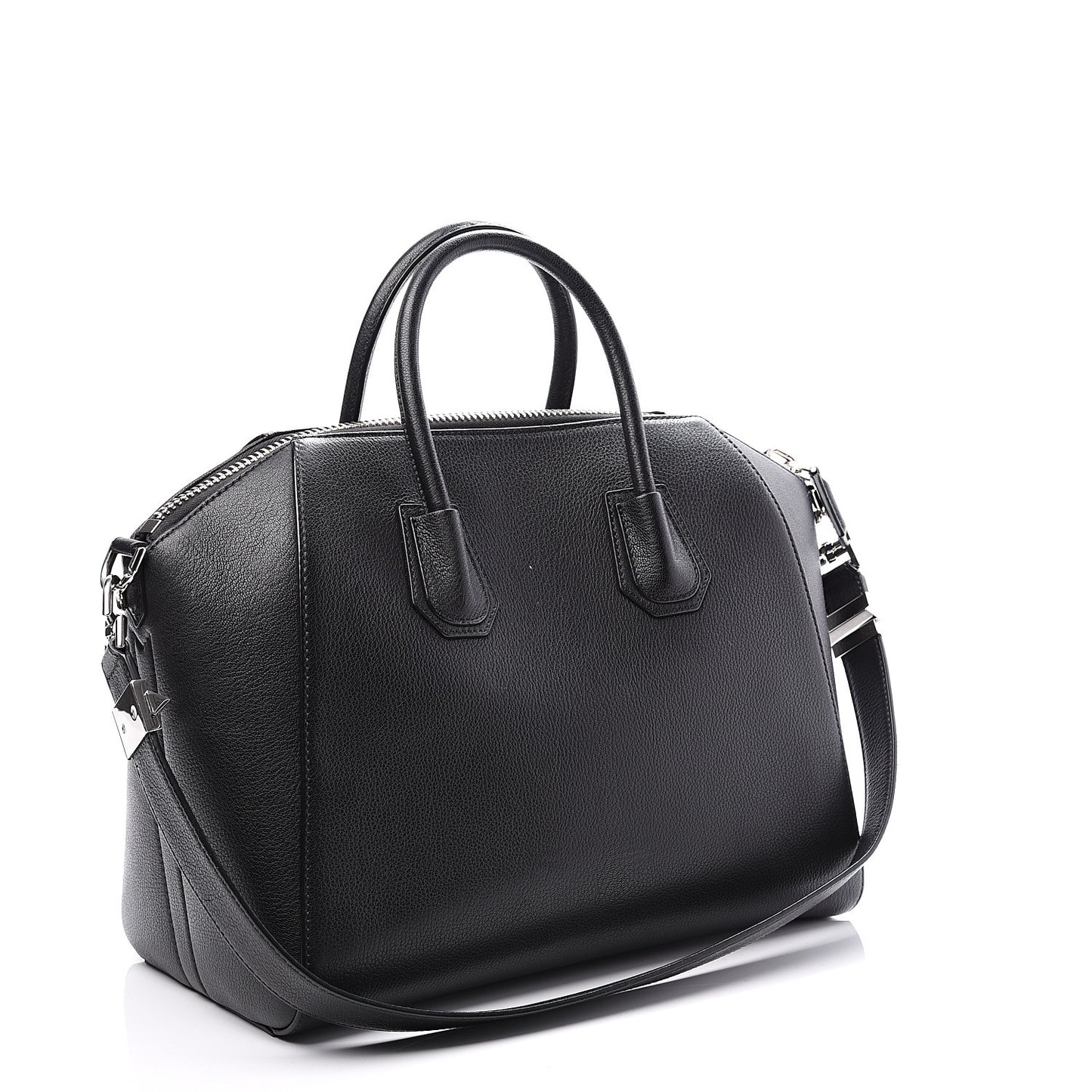 Sugar Goatskin Medium Antigona Black