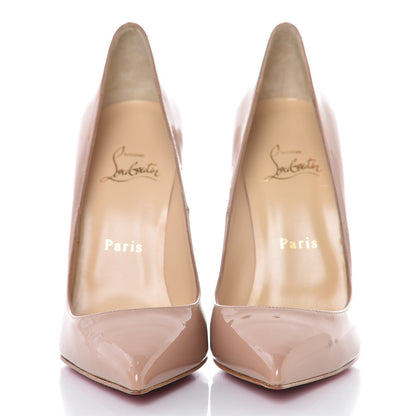 Christian Louboutin Patent Pigalle 120 Pumps 38 Nude 2 of 8