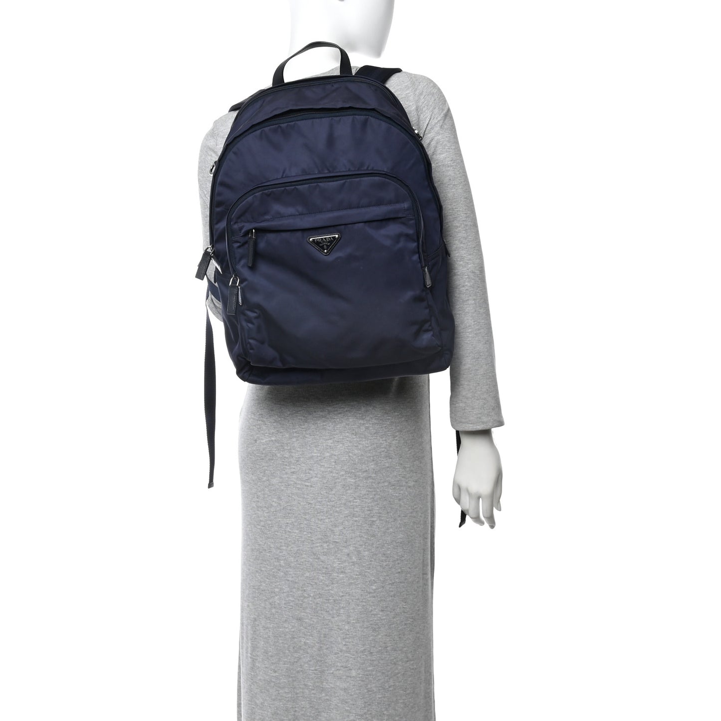 Re-Nylon Backpack Bleu