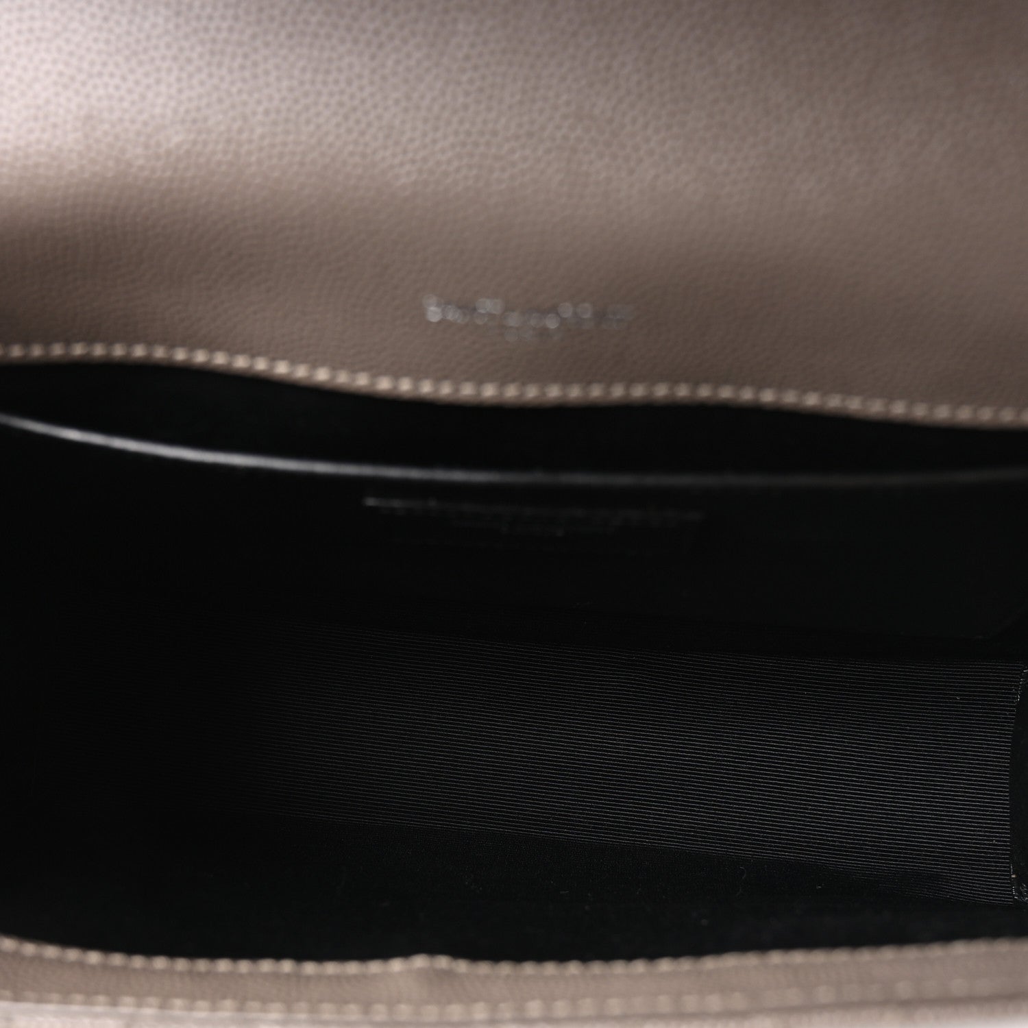 Saint Laurent Grain De Poudre Textured Mixed Matelasse Medium Triquilt Monogram Satchel Greyish Brown 5 of 10