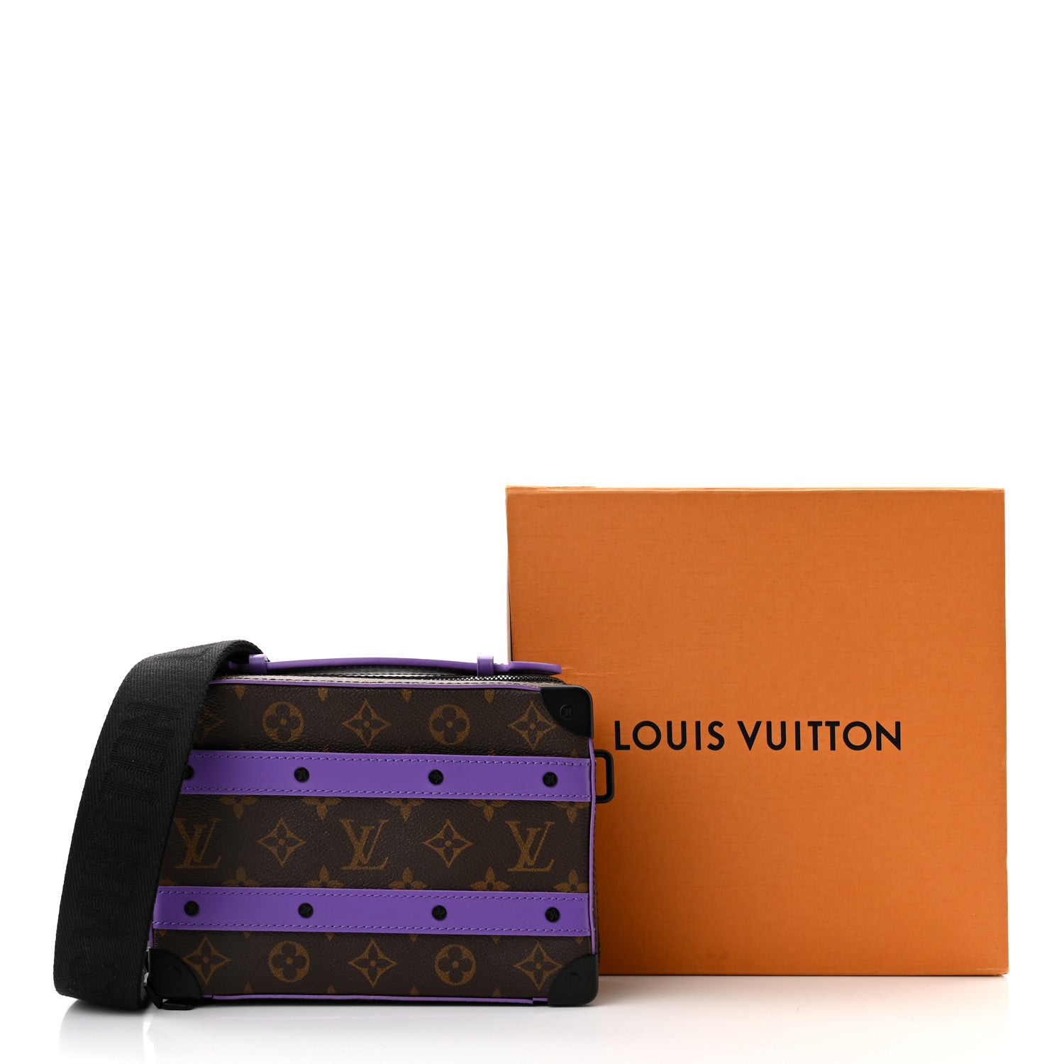 Louis Vuitton Monogram Macassar Handle Soft Trunk Purple 9 of 9