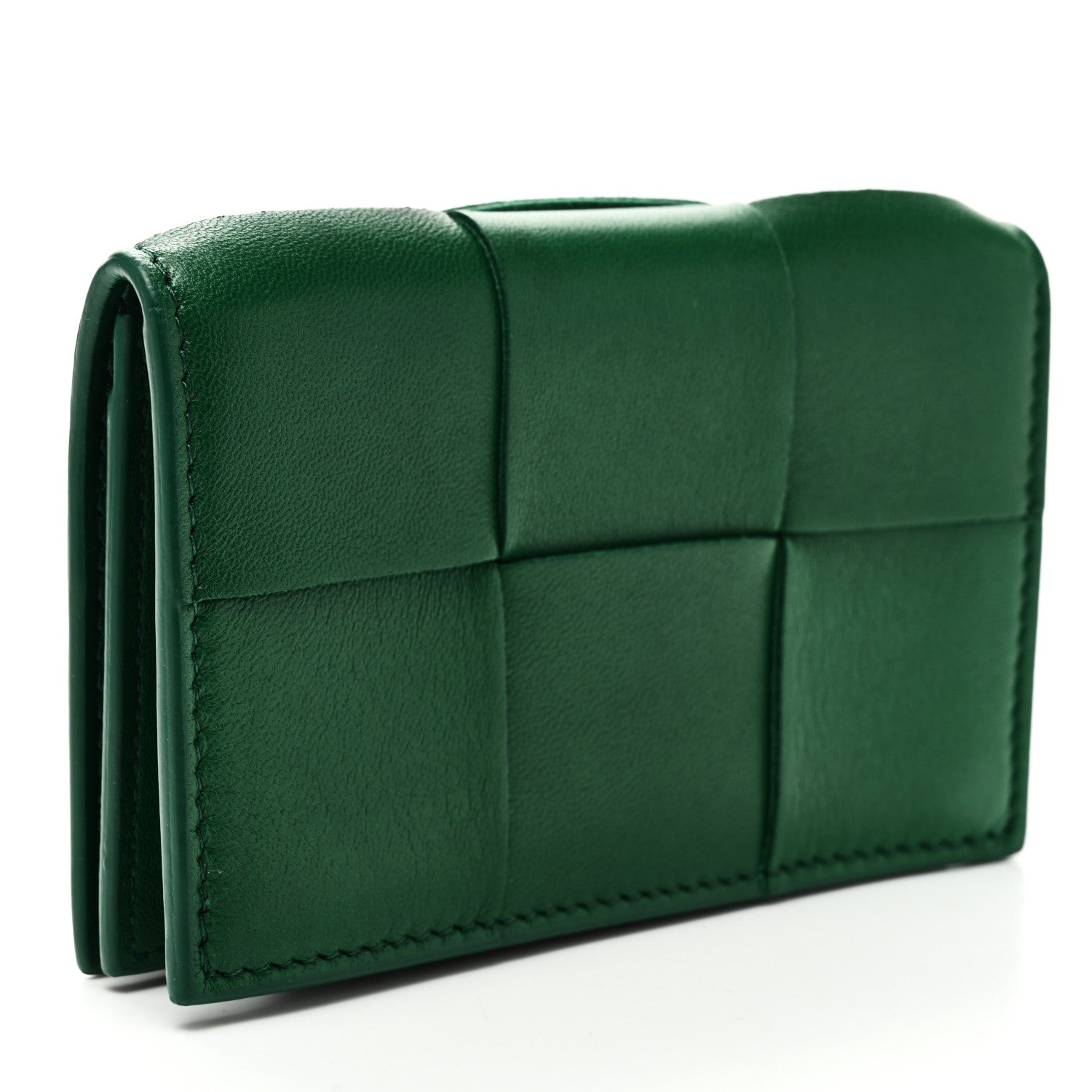 Bottega Veneta Nappa Maxi Intrecciato Card Holder Wallet Parakeet 3 of 6