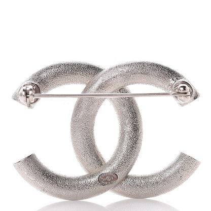 Chanel Baguette Crystal CC Brooch Silver 3 of 5
