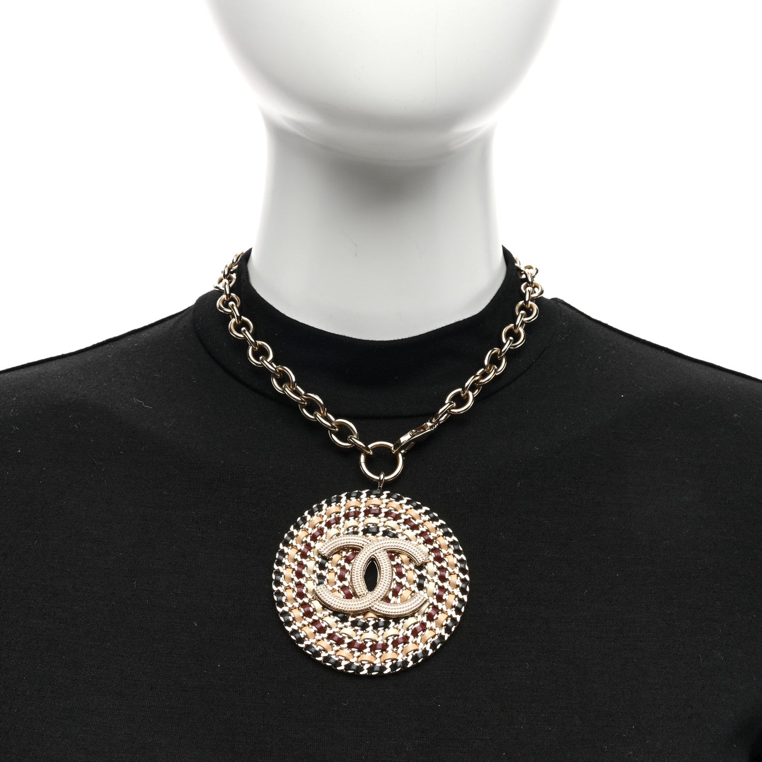 Chanel Lambskin Chain CC Necklace Gold 2 of 5