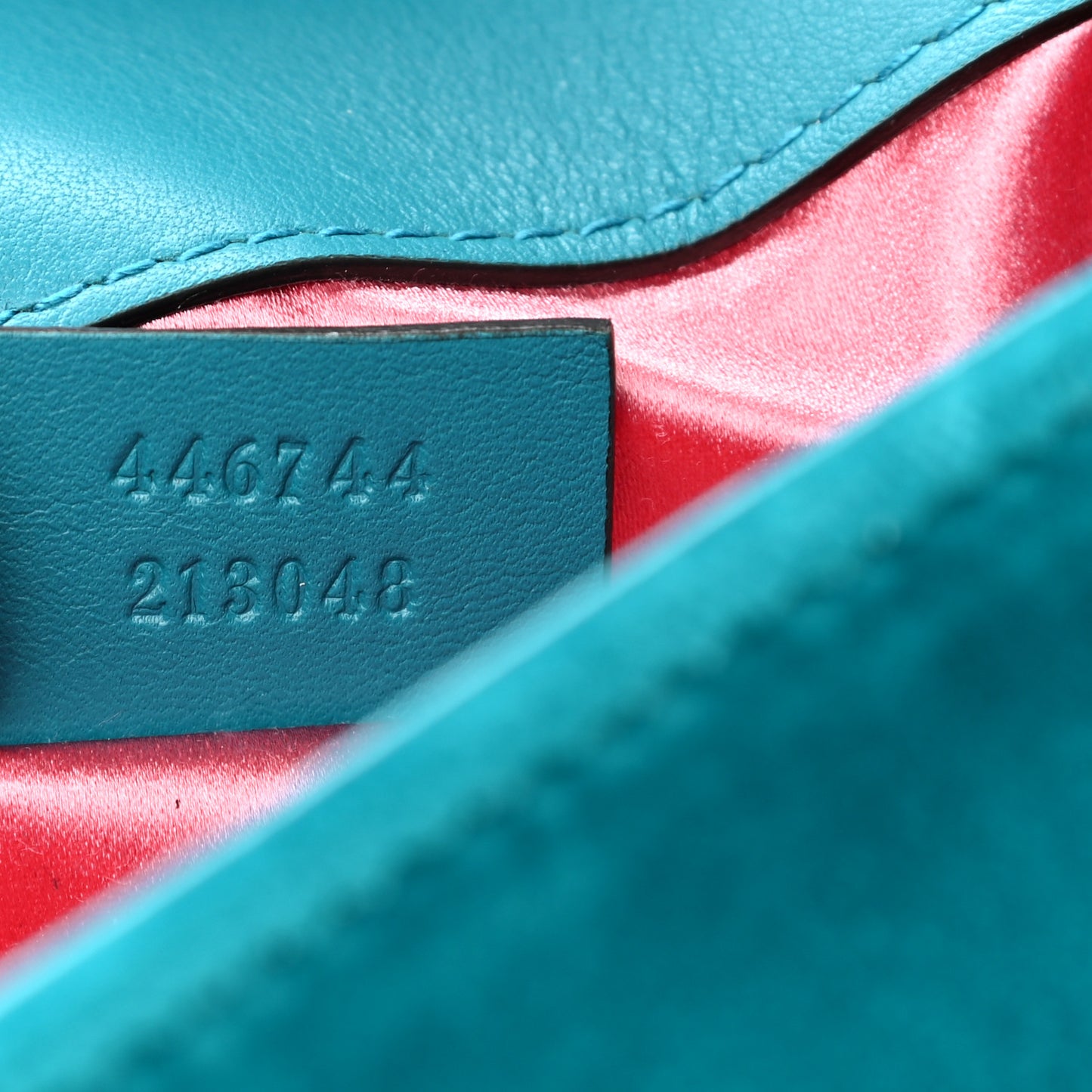 Velvet Matelasse Mini GG Marmont Shoulder Bag Pavone Cyan
