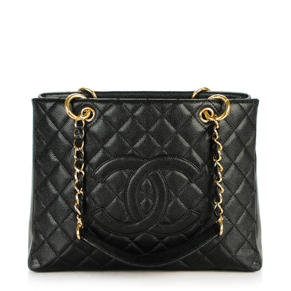 Chanel Caviar Quilted Grand Shopping Tote GST Black 1 of 7