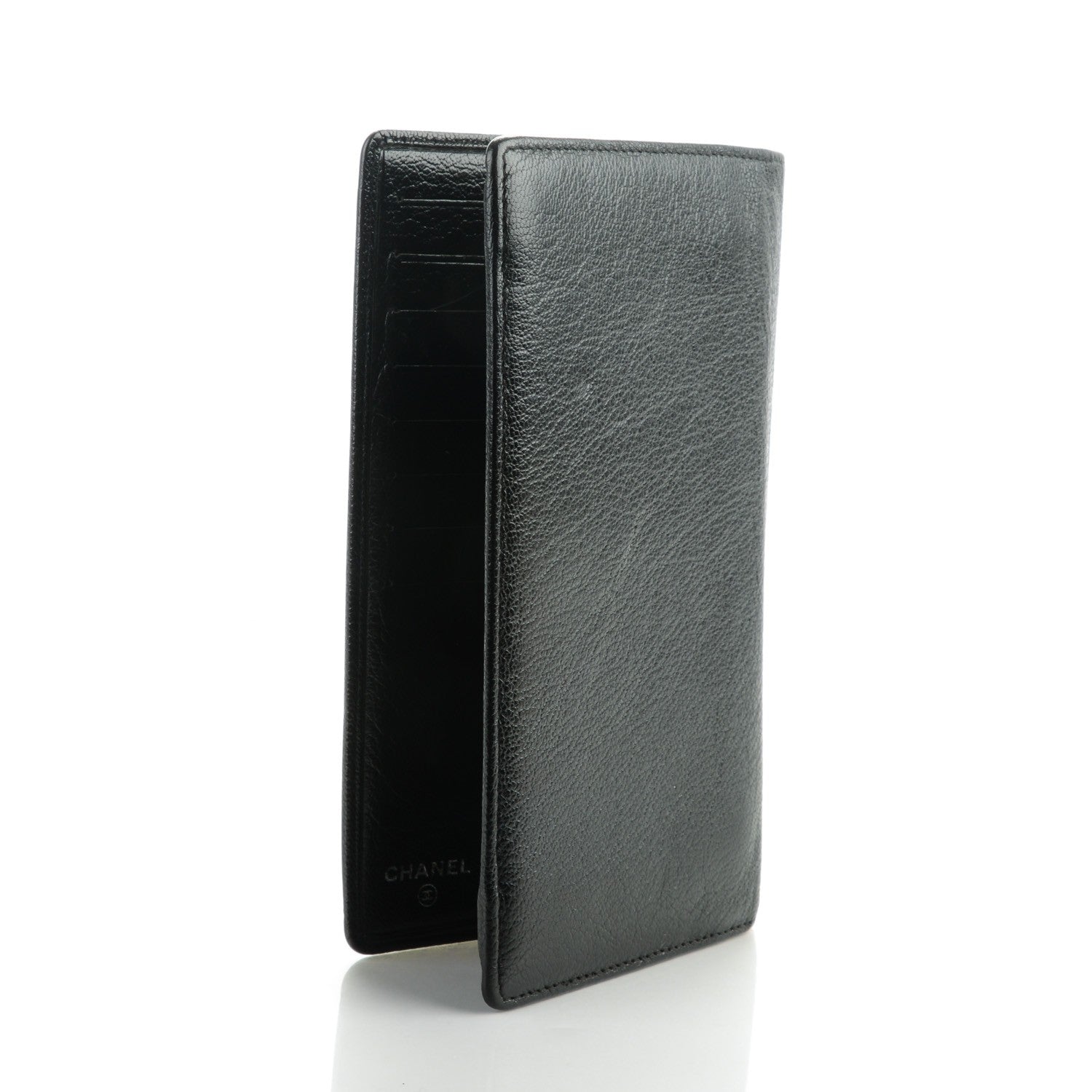 Chanel Goatskin CC Yen Wallet Black 3 of 8