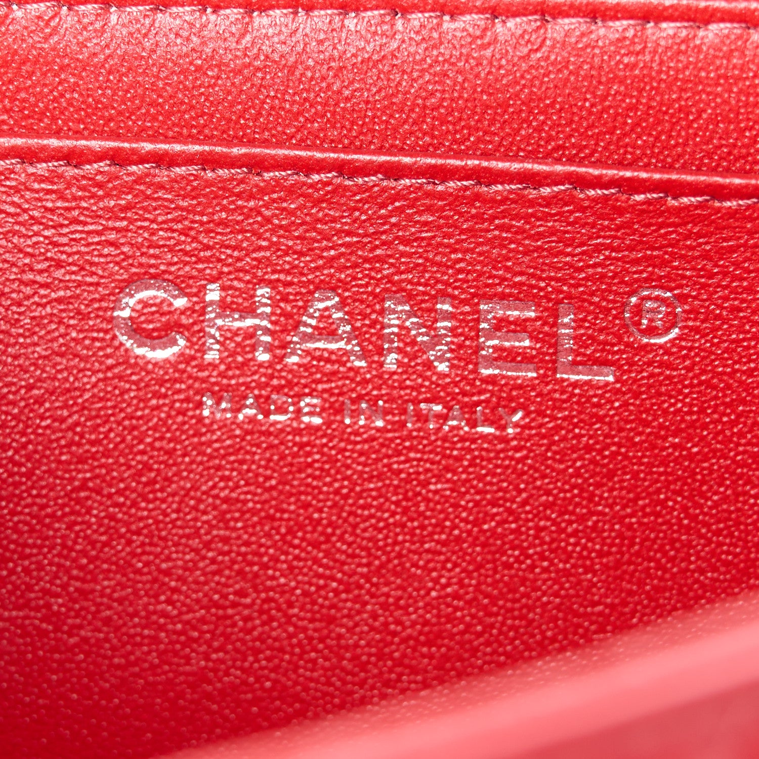 Chanel Lambskin Quilted Mini Square Flap Red 6 of 11