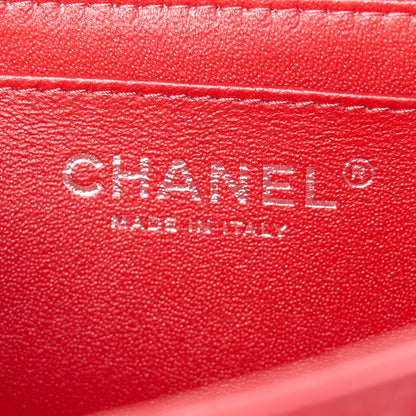 Chanel Lambskin Quilted Mini Square Flap Red 6 of 11