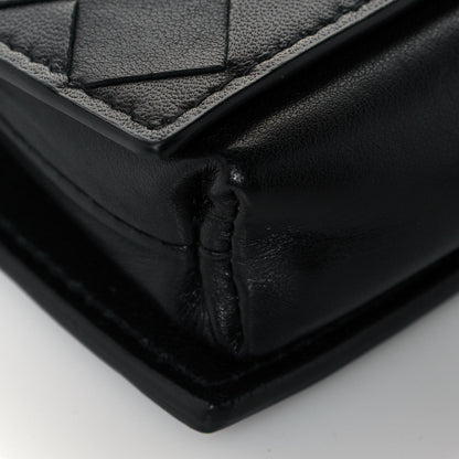 Bottega Veneta Nappa Intrecciato Crossbody Coin Pouch Black 8 of 13